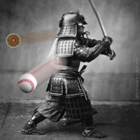 Samurai Isao Machii slices 100 mph baseball in half with his sword