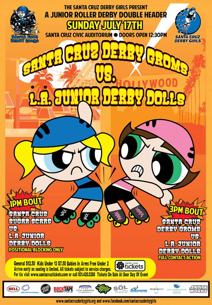 Santa Cruz Derby Groms poster by John Palka