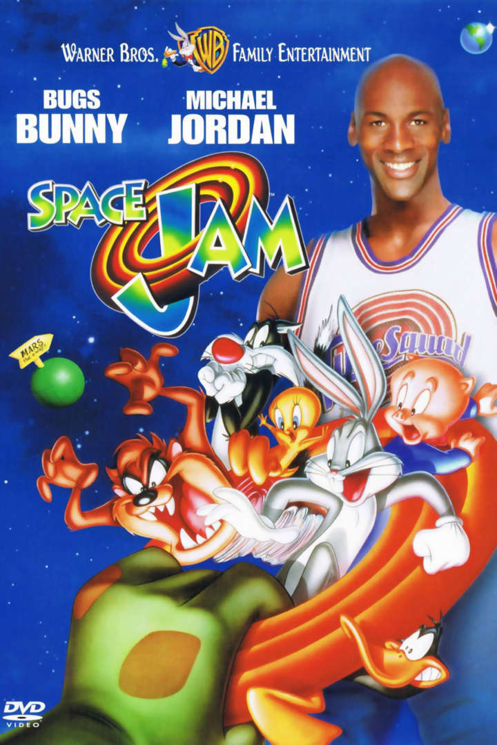 Space Jam (1996) poster with Bugs Bunny and Michael Jordan