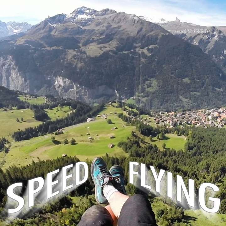 Speedflying with Jamie Lee in the Swiss Alps