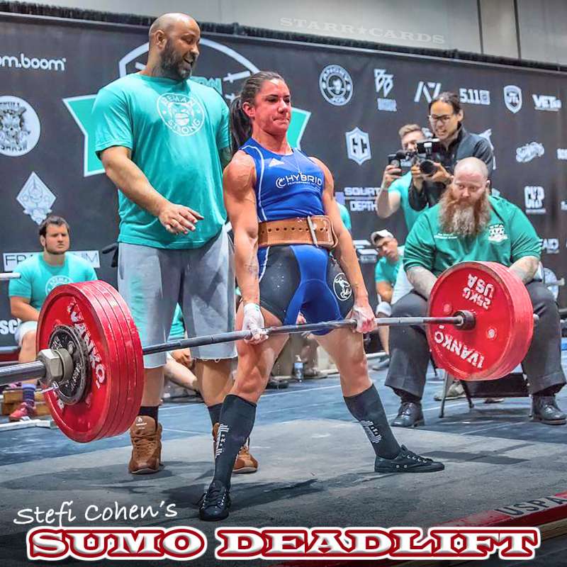 Stefi Cohen demonstrates world-champion sumo deadlift form