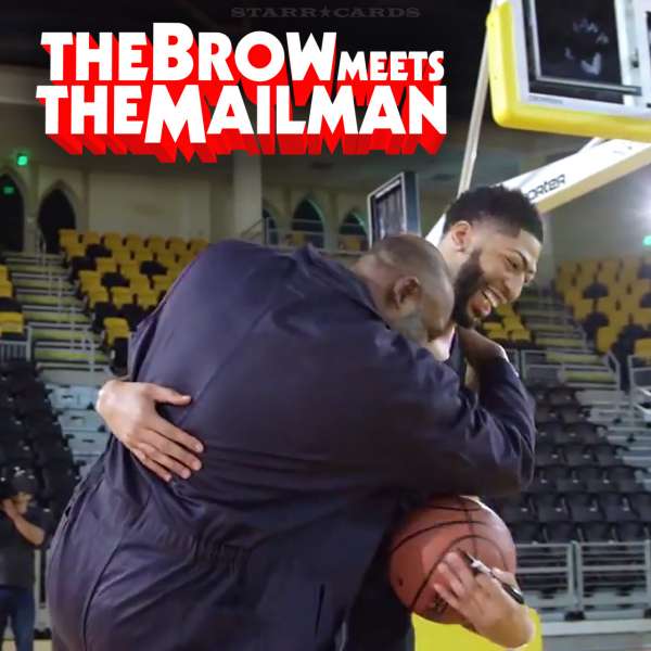 The Brow meets The Mailman: Anthony Davis gets pranked by Karl Malone