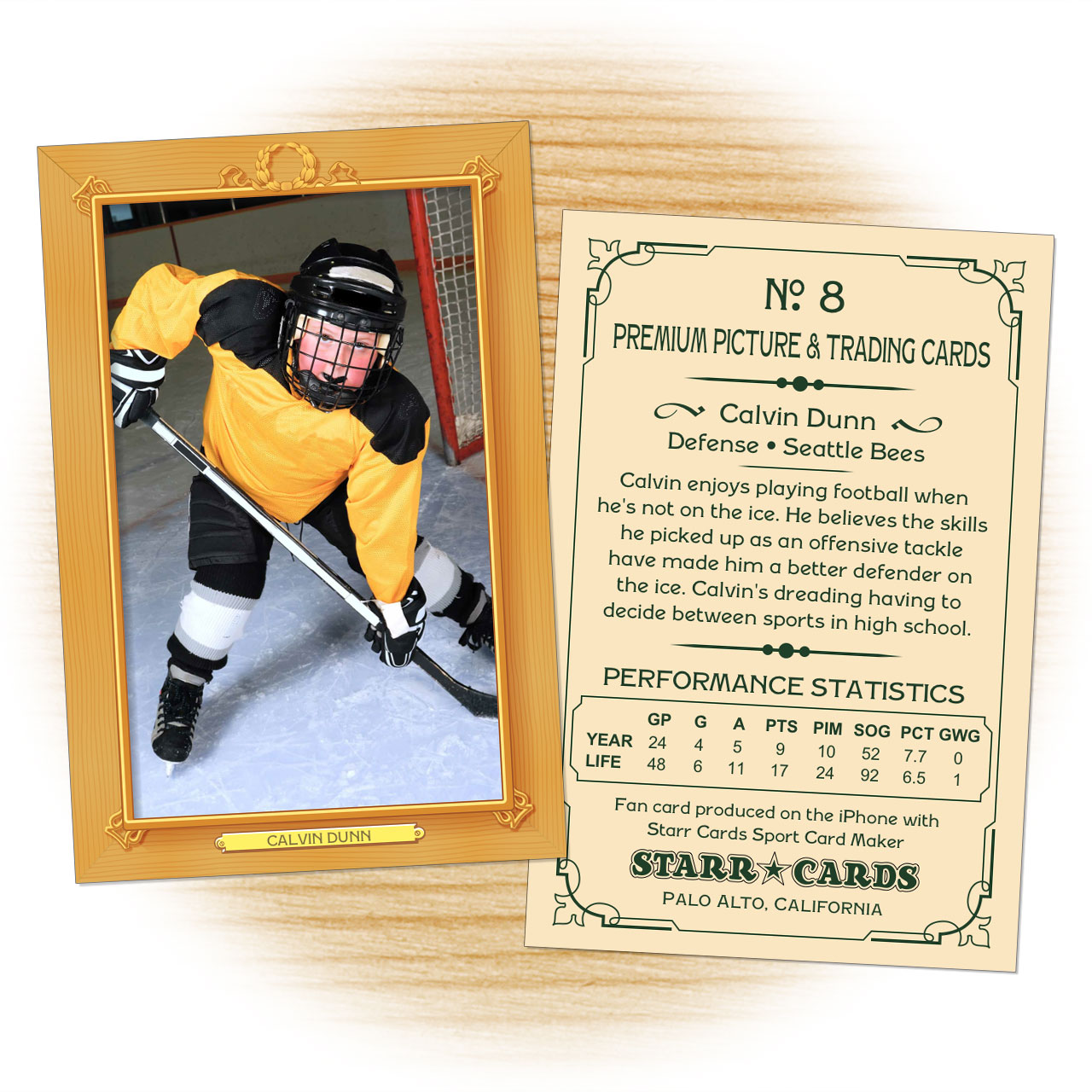 Hockey Coaches Game Card Template PDF Template