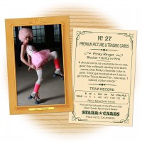 Roller derby card template from Starr Cards Roller Derby Card Maker.