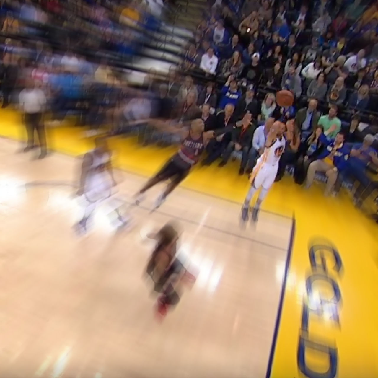 Warriors' Stephen Curry hits seven 3-pointers versus Blazers