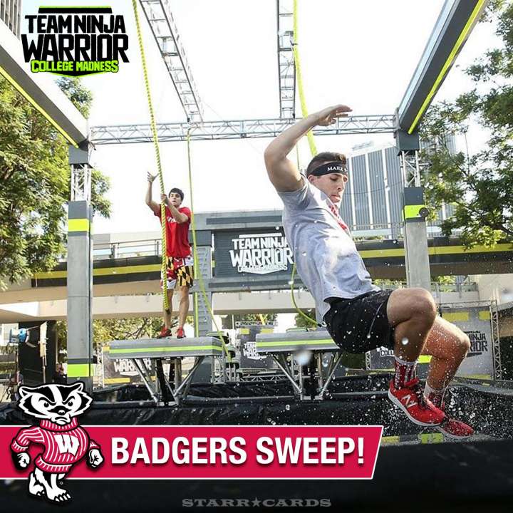 Wisconsin Badgers sweep the competition on 'Team Ninja Warrior: College Madness'